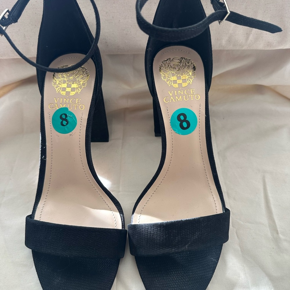 Vince Camuto Black Heeled Sandals